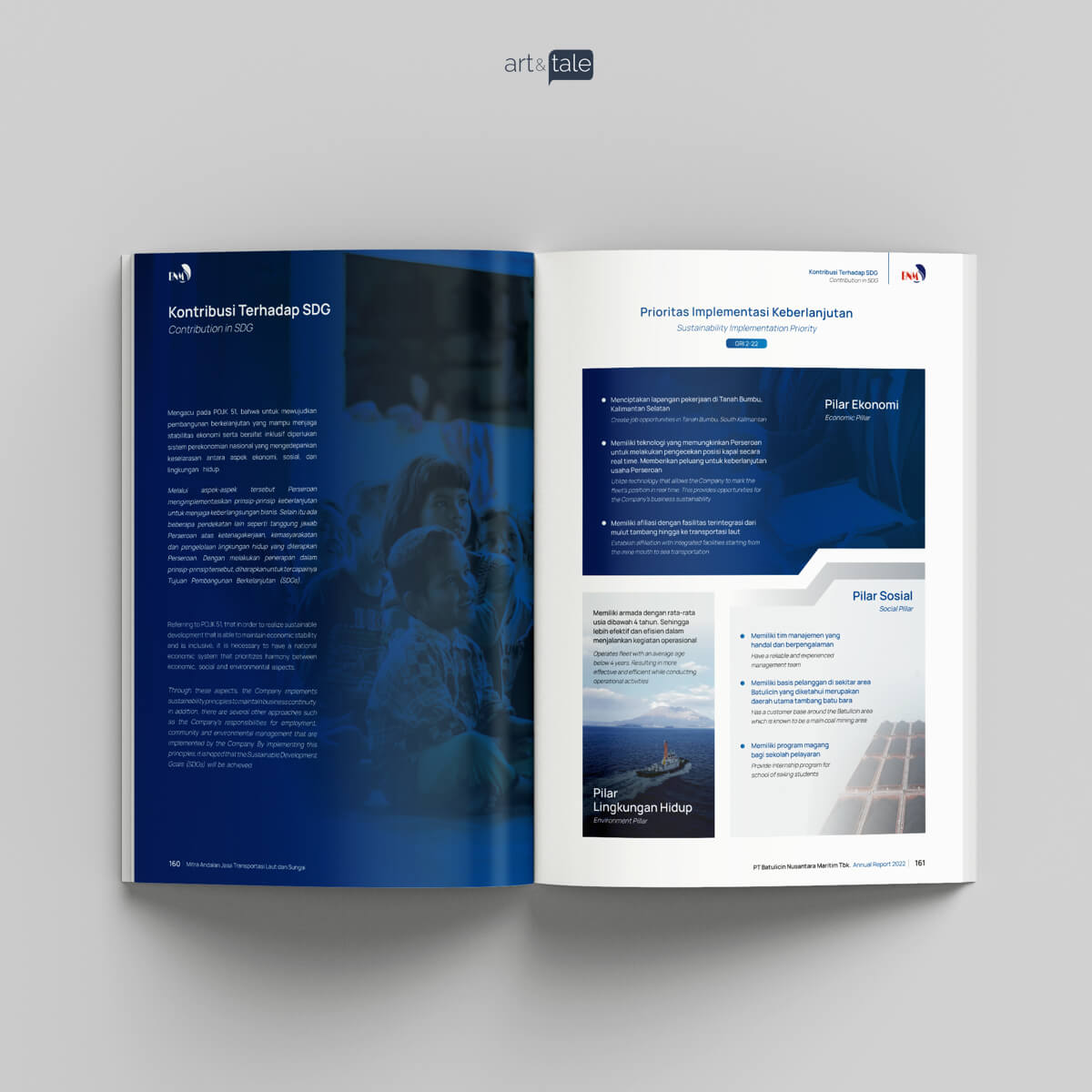 Annual report sustainability report for transportation company
